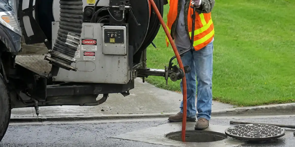 sewage clean up professionals using industrial equipment to remove contaminated wastewater in Boca Raton, FL